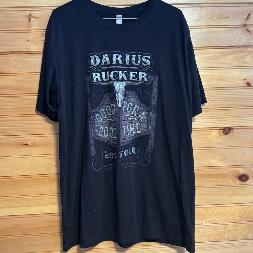 Darius Rucker 2016 Tour Black Graphic T-Shirt